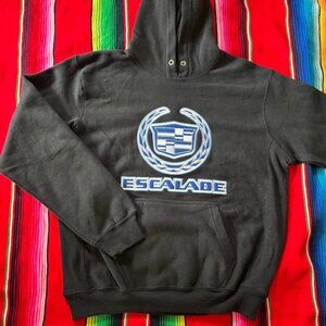 1990s Black Cadillac Escalade Reverse Weave Hoodie